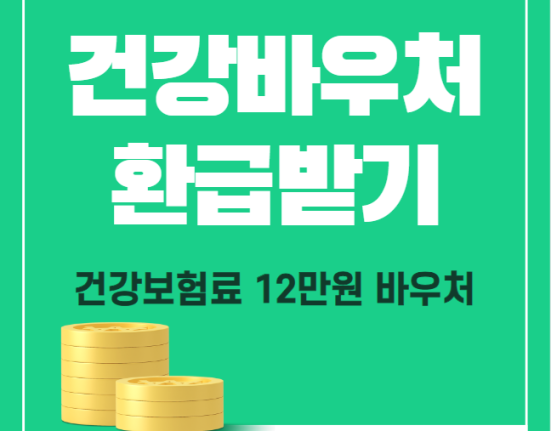 건강보험료 12만원 바우처 신청 방법 및 대상, 사용처 (건강바우처 환급 받기)