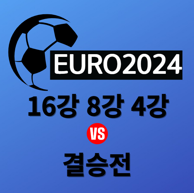 유로 2024 16강 8강 4강 결승전 일정 및 중계