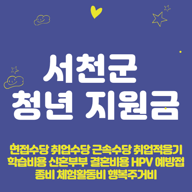 서천군 청년 지원금