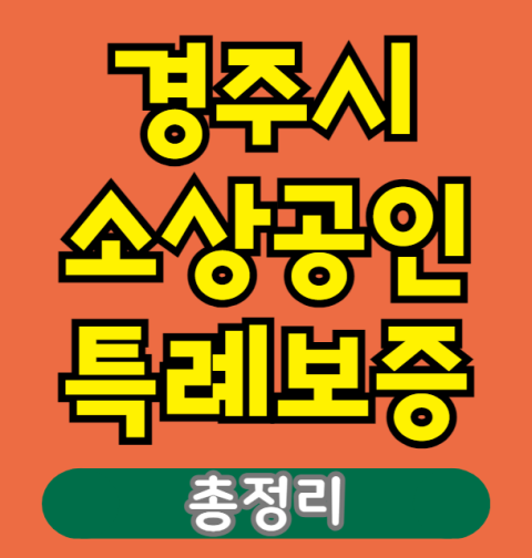 경주시 소상공인 특례보증 대출 신청 방법 및 대상 (경주 자영업자 특례대출, 이차보전 상반기 하반기)