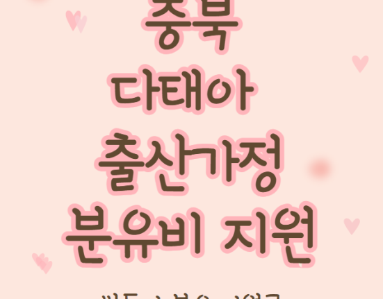 충북 다태아 출산가정 분유 구입비 신청 방법 및 대상 (쌍둥이 분유지원금청주시 충주시 제천시 보은군 옥천군 영동군 증평군 진천군 괴산군 음성군 단양군)
