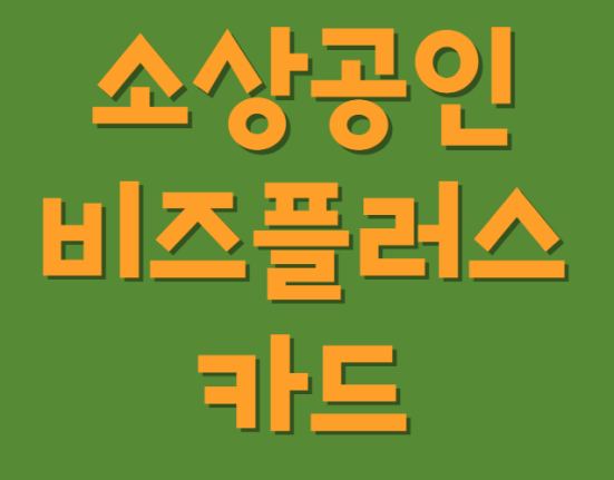소상공인 비즈플러스 카드 혜택 및 신청 방법, 자격 조건 (자영업자 신용카드 신청하기)