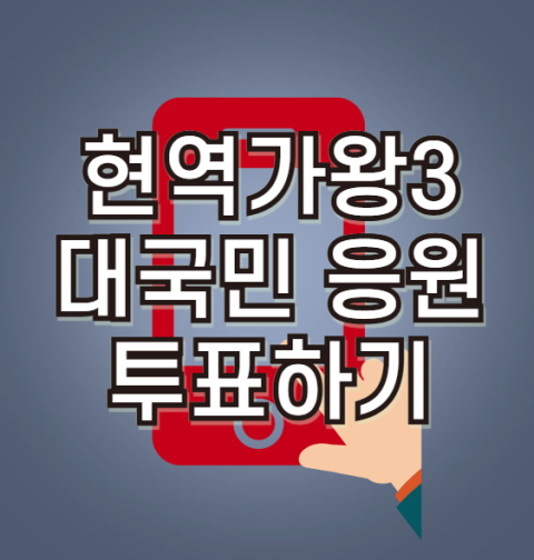 현역가왕3 대국민 응원 투표하기, 투표 방법 (MBN 현역가왕3 온라인 투표)