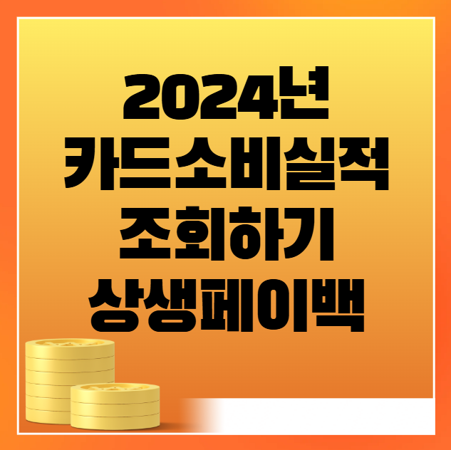 2024 카드소비실적 조회하기
